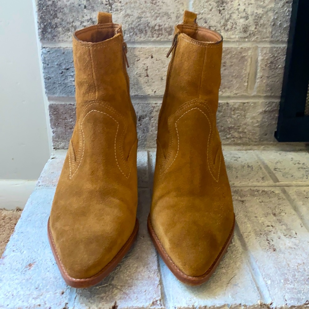 Matisse suede pointed toe booties